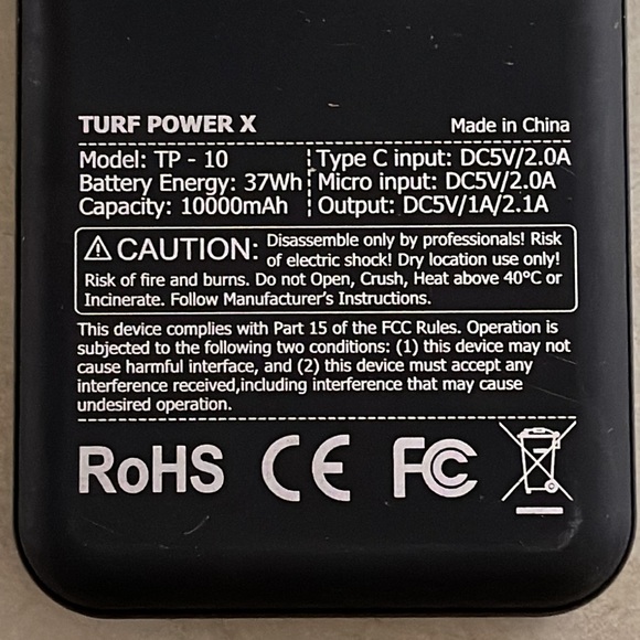 Turf power x TP-10 portable battery - Picture 3 of 4